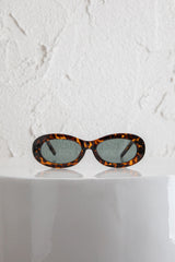 Riptide Oval Sunglasses Tort